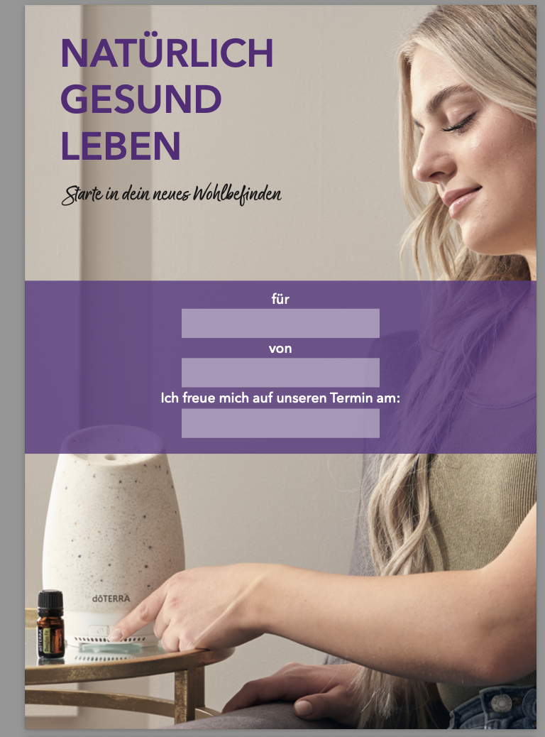 Natürlich gesund leben Broschüre