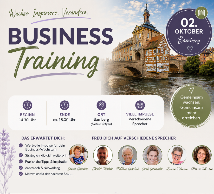 Business Training | Das Live-Event am 02.10.2026