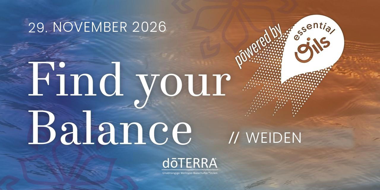 Find your Balance Weiden - Das Live-Event am 29.11.2026